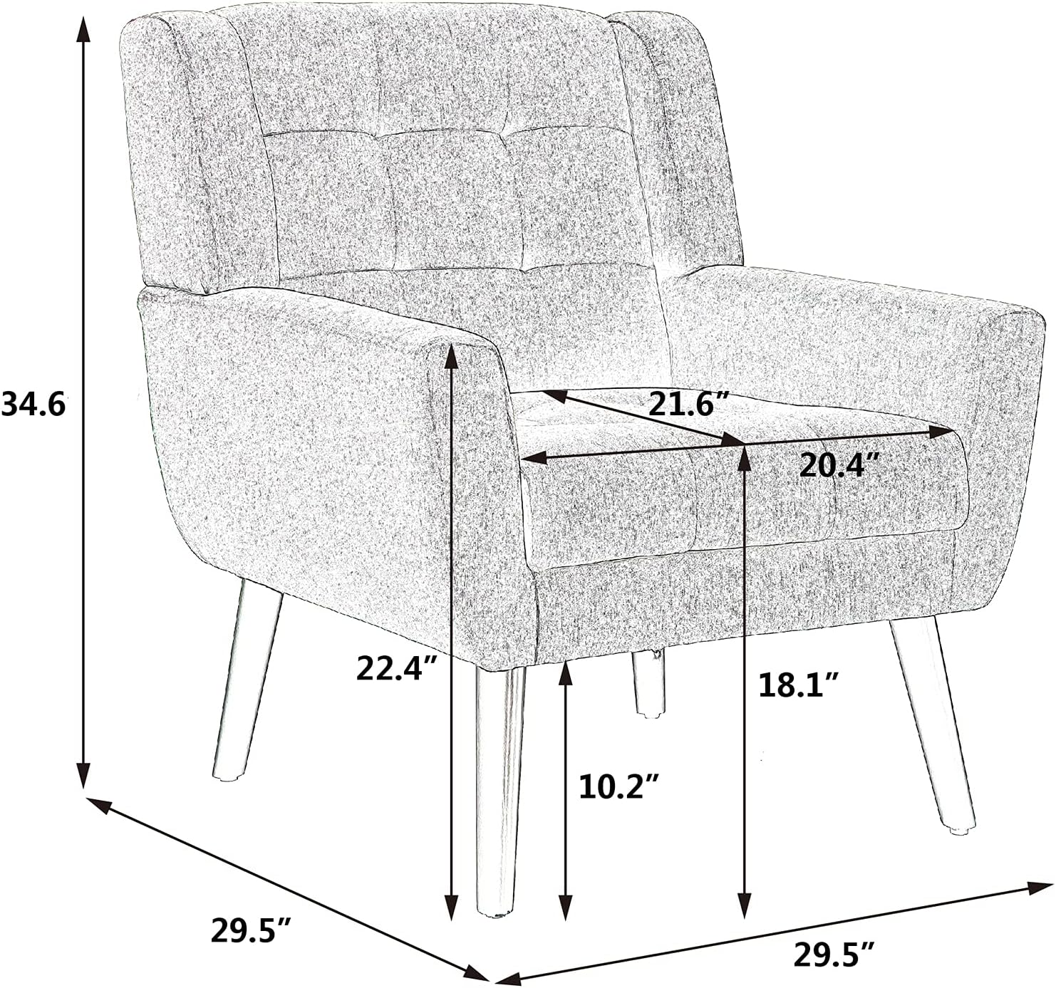 Silla decorativa de terciopelo, sillón ergonómico moderno, para sala de estar,...