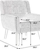 Silla decorativa de terciopelo, sillón ergonómico moderno, para sala de estar,...