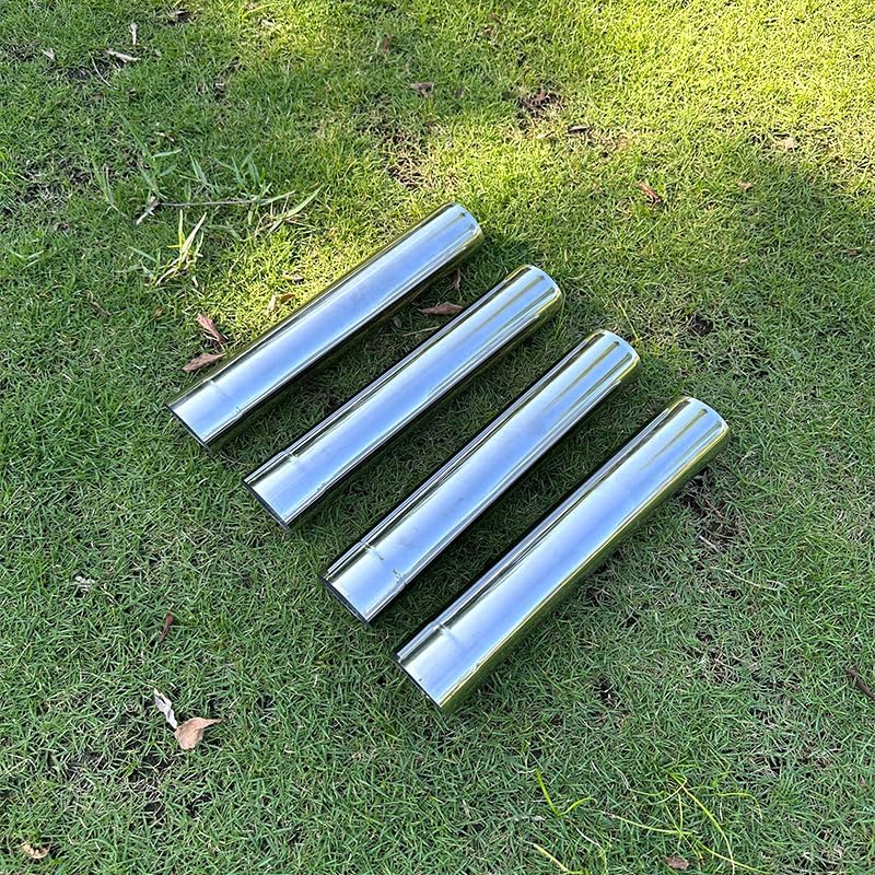 Tubo de estufa para acampar de 2.36 pulgadas de acero inoxidable 4 tubos de...