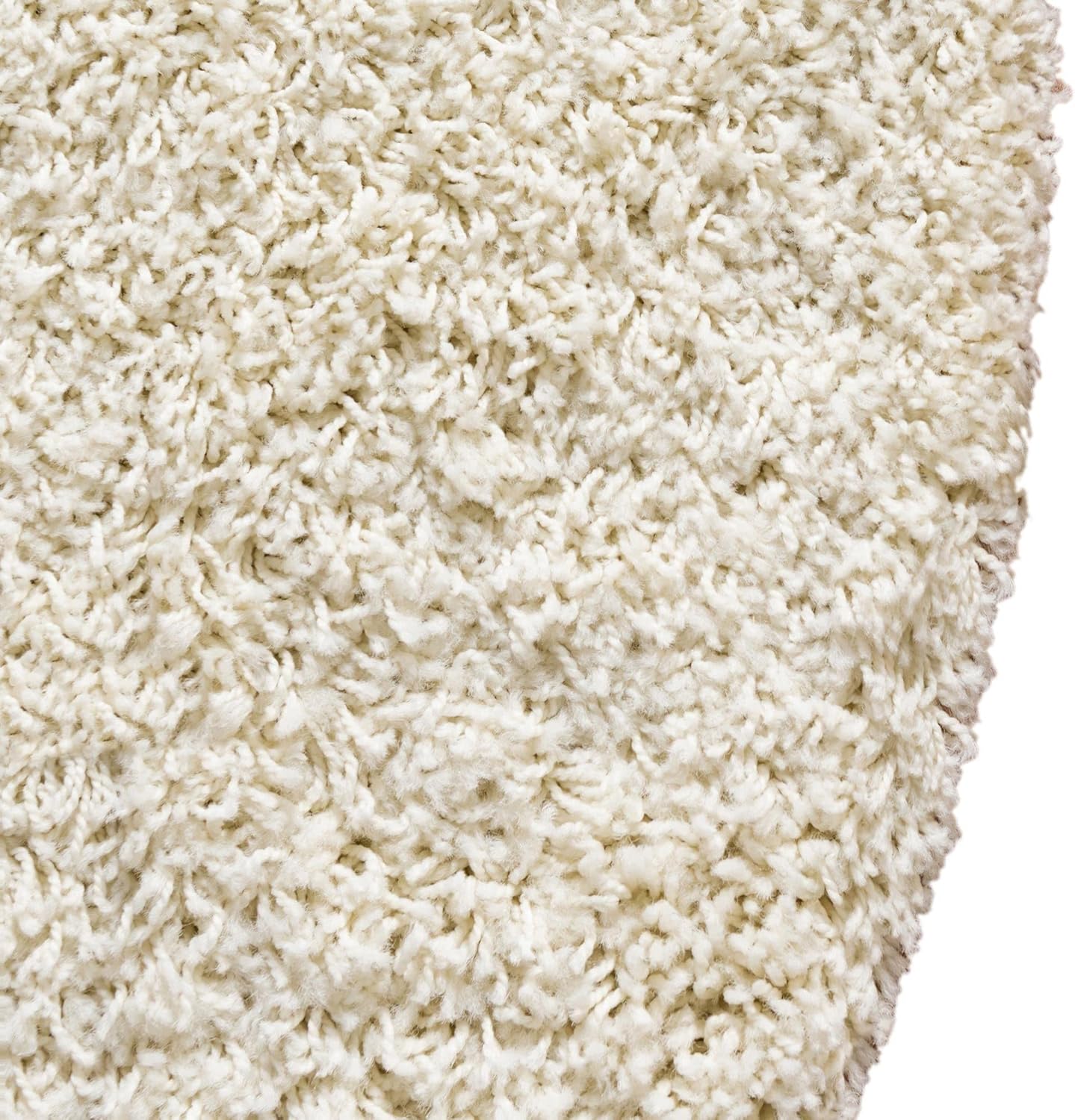 Rugs.com - Alfombra de la colección Über Cozy Solid Shag  Alfombra redonda de...