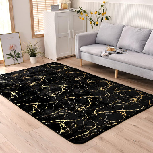Alfombra suave de bronce metálico, para cuarto de bebé, para el cuarto del
