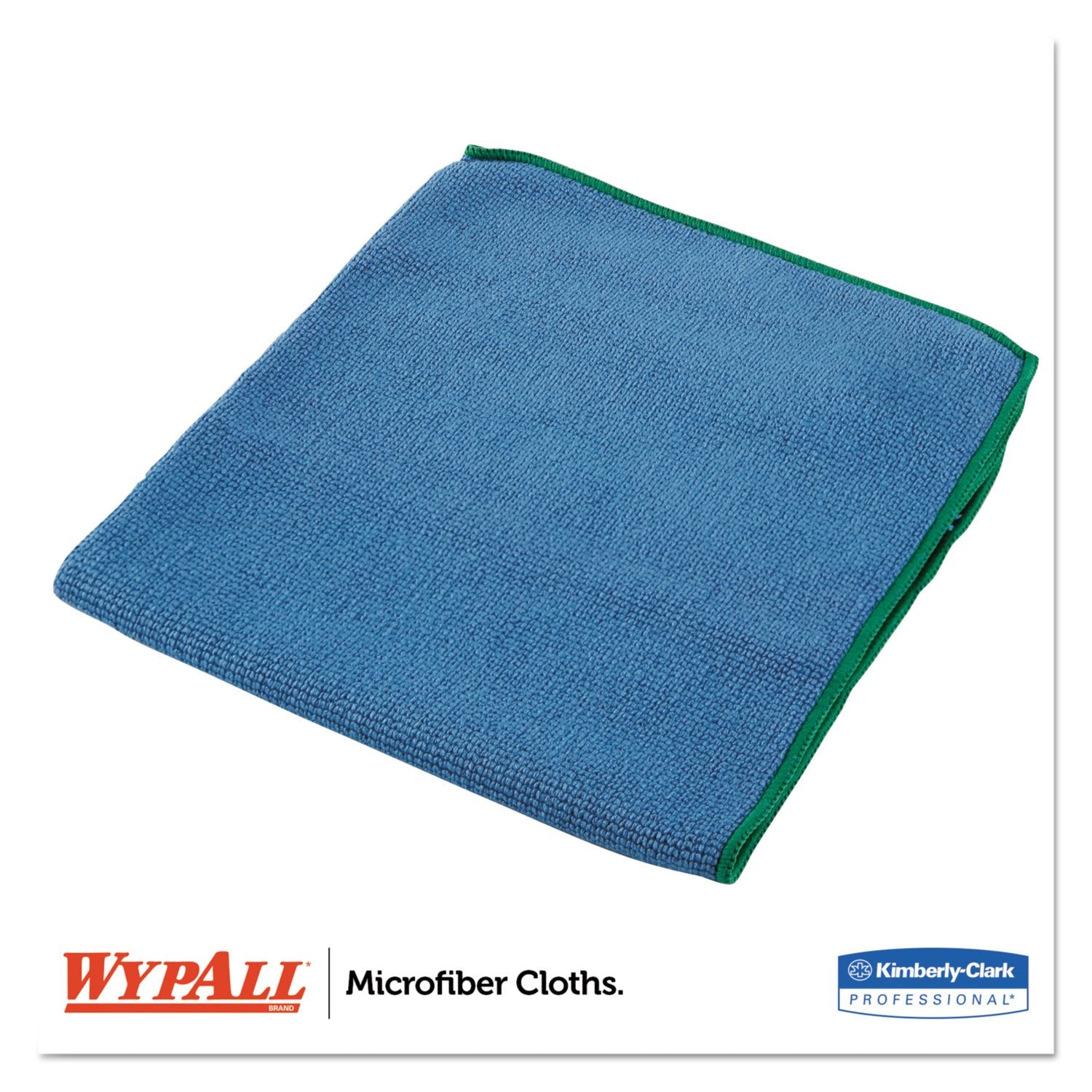 WypAll 83620-8395 Paños con microfibra Microban, 15 34" x 15 34", azul (paquete