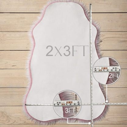 Funda suave de piel de oveja sintética para silla, sofá, alfombra de área para