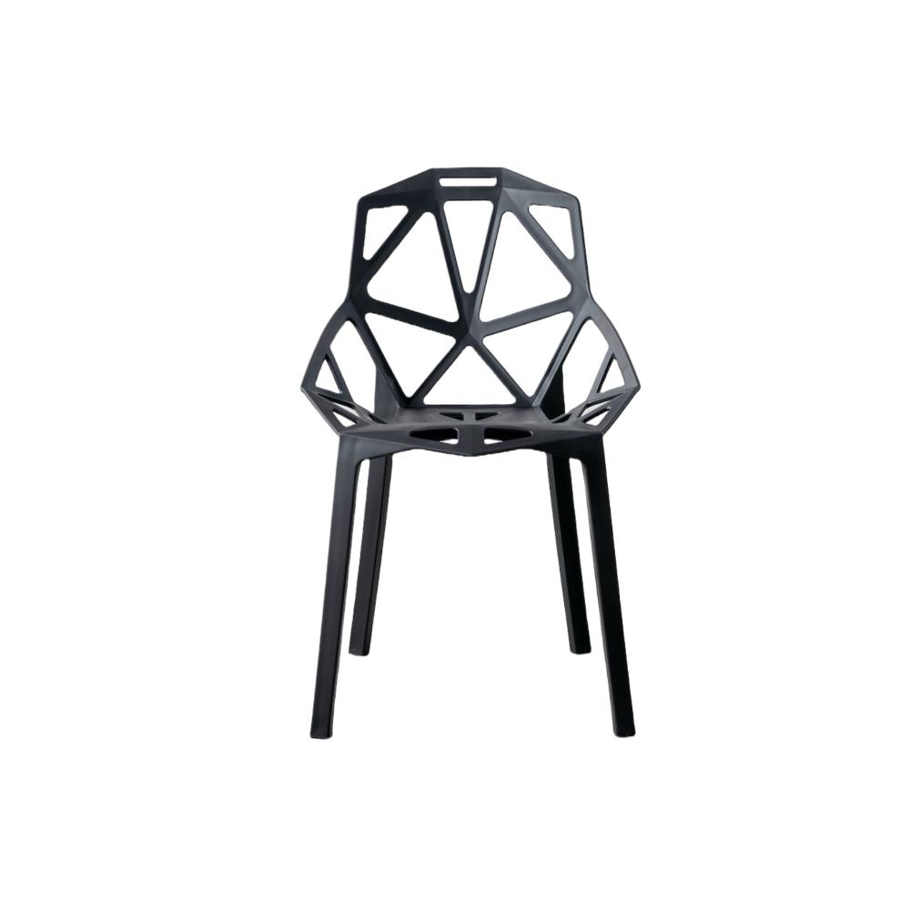 Silla Roxy, Color Negro, Con espaldar y diseño Moderno X2