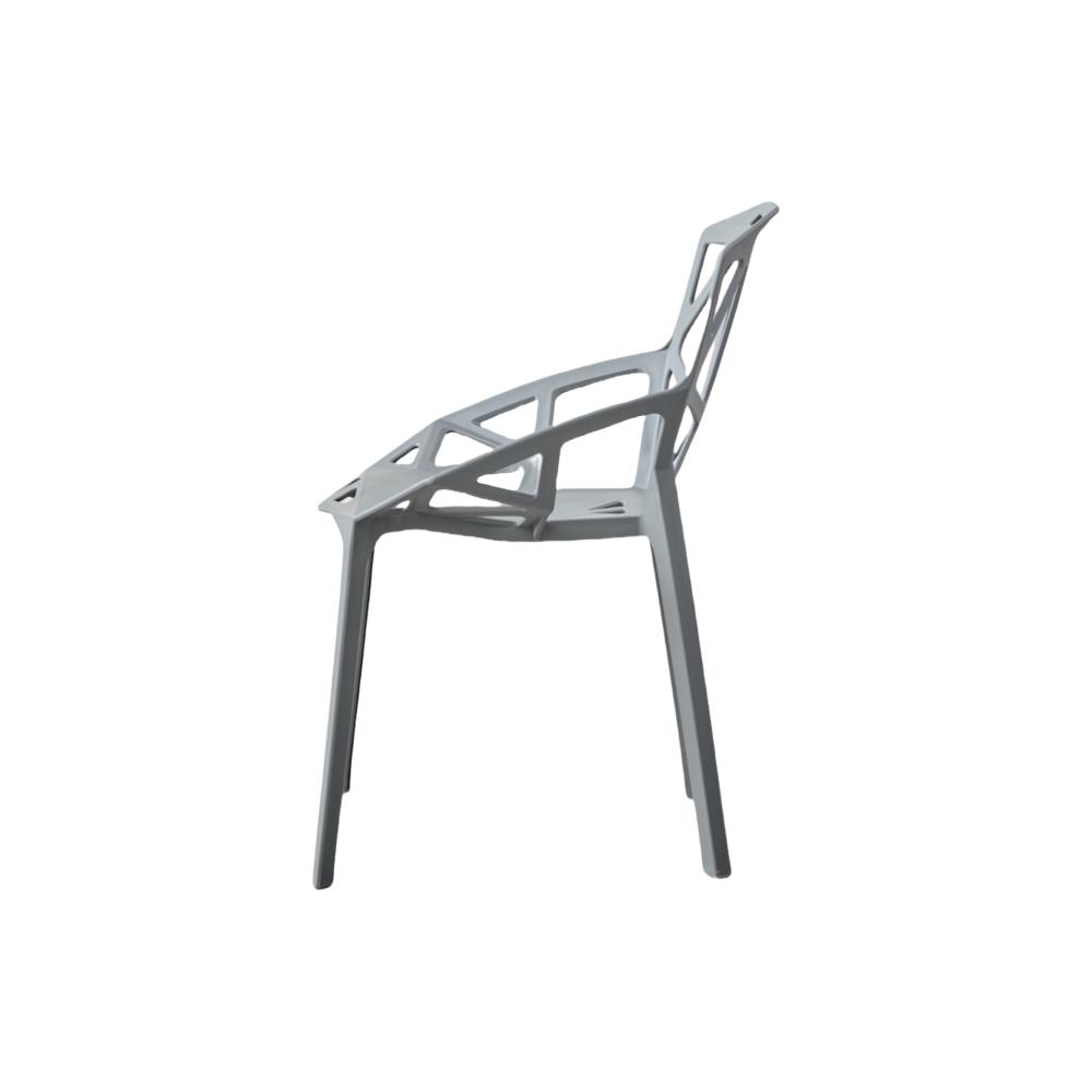 Silla Roxy, Color Gris Oscuro, Con espaldar y diseño Moderno X2