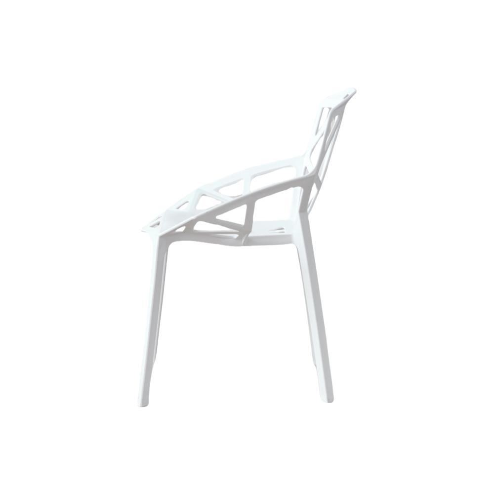 Silla Roxy, Color Blanco, Con espaldar y diseño Moderno X4