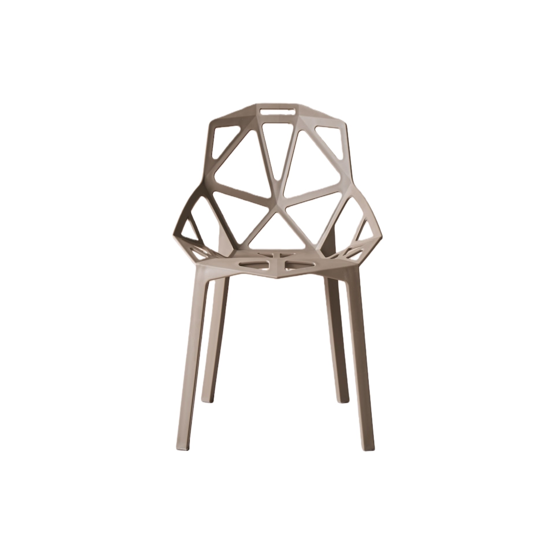 Silla Roxy, Color Taupe, Con espaldar y diseño Moderno
