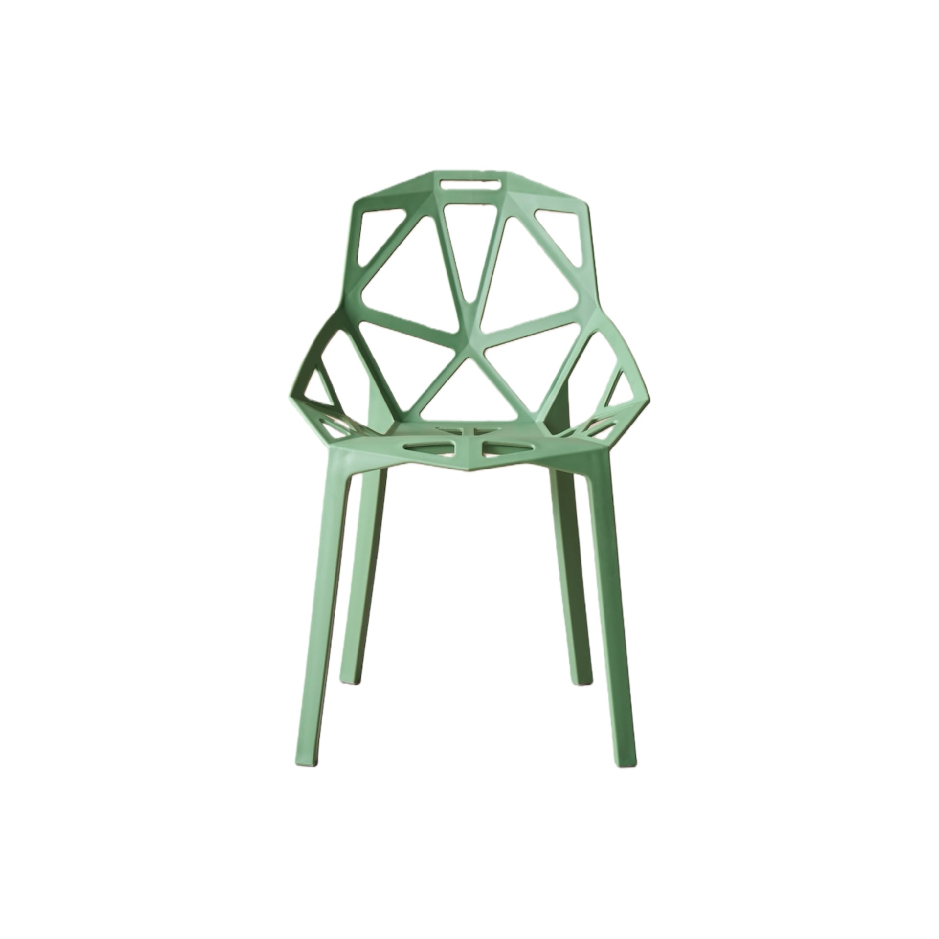 Silla Roxy, Color Verde, con Espaldar y Diseño Moderno