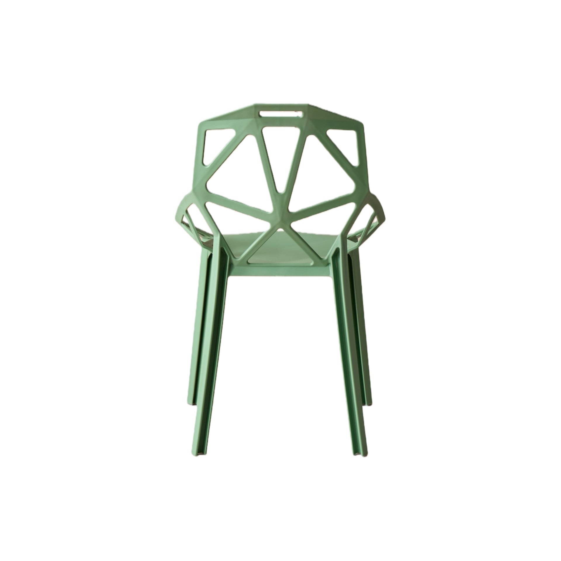 Silla Roxy, Color Verde, con Espaldar y Diseño Moderno