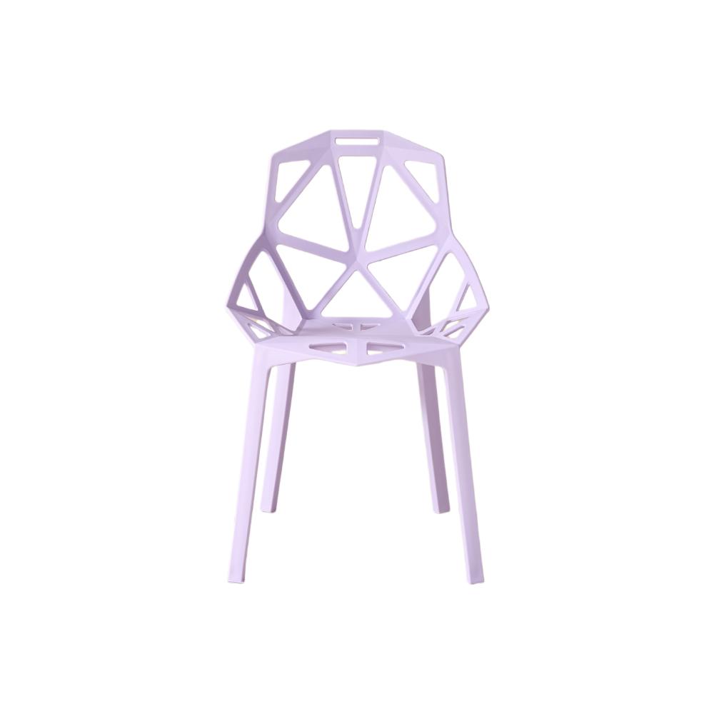 Silla Roxy, Color Lila, con Espaldar y Diseño Moderno