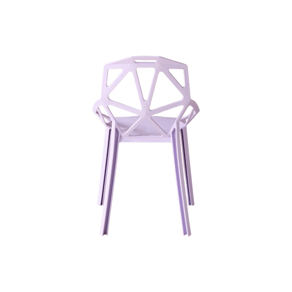Silla Roxy, Color Lila, con Espaldar y Diseño Moderno