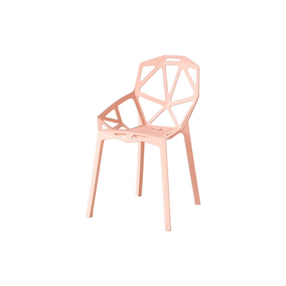 Silla Roxy, Color Mandarina, con Espaldar y Diseño Moderno