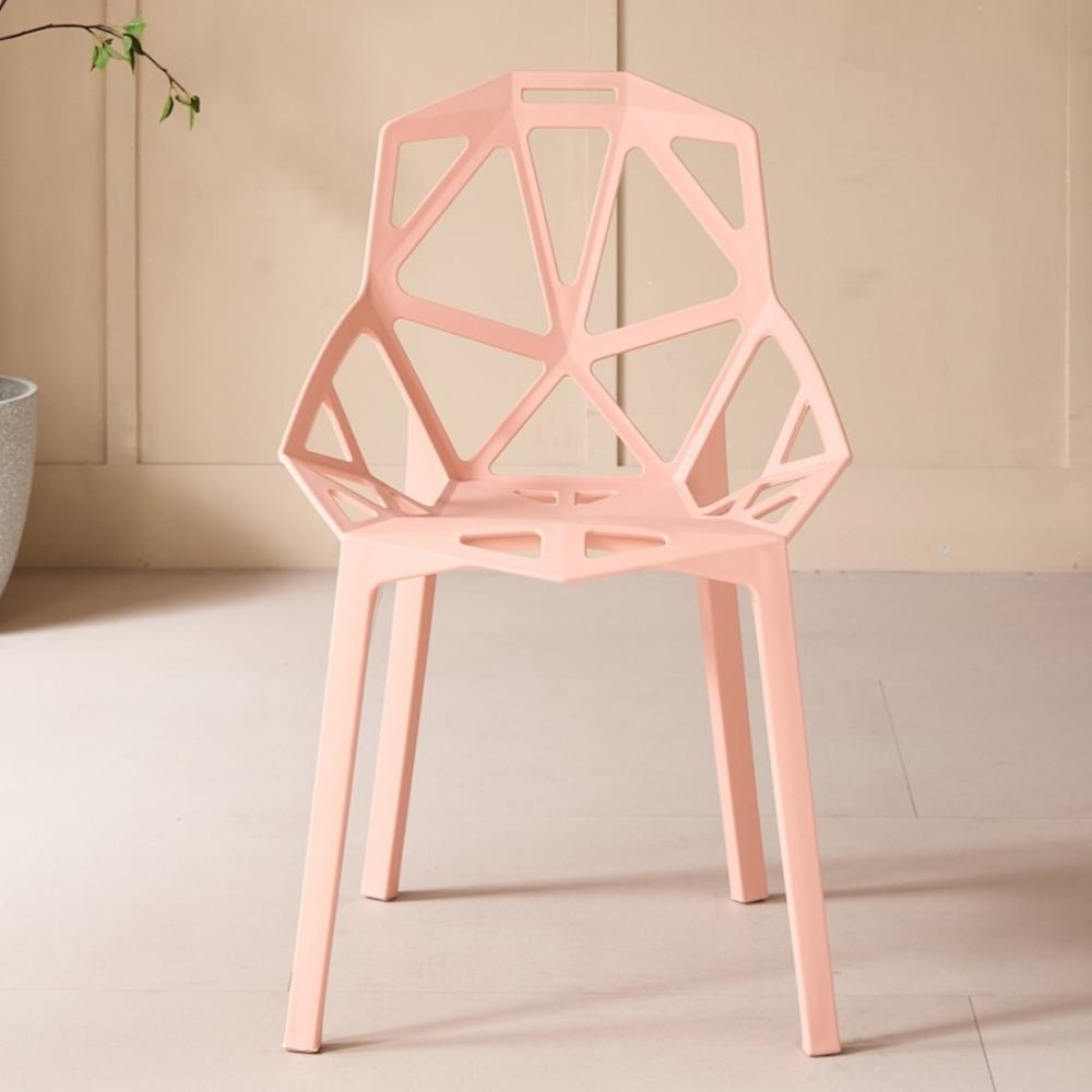 Silla Roxy, Color Mandarina, con Espaldar y Diseño Moderno