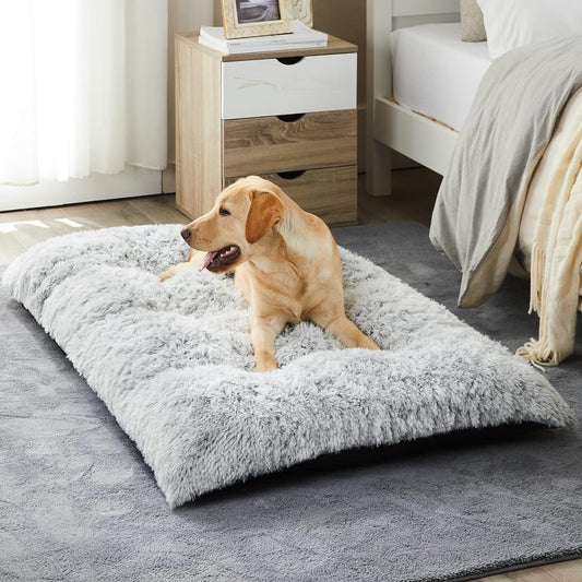 BFPETHOME Camas para perros grandes, cama de felpa para perros, mullida y...