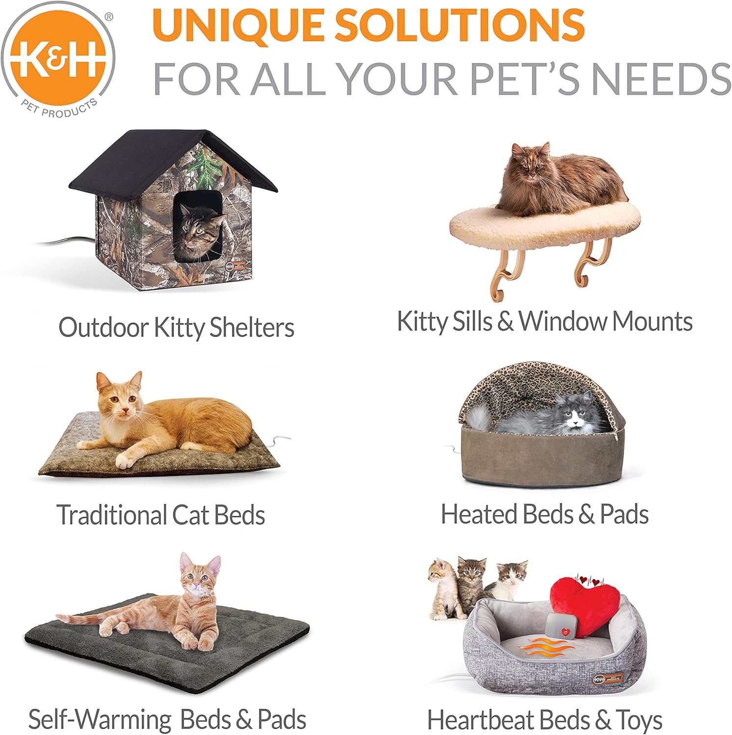 K&H Pet Products Thermo Lookout - Cama térmica para gatos de interior o perros...