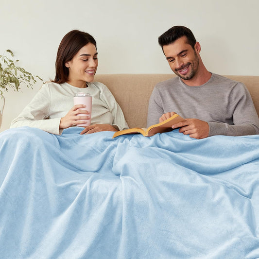 Exclusivo Mezcla - Manta de felpa y franela aterciopelada para cama (tamaño...