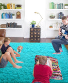 ISEAU Alfombra de área mullida, lanuda y cómoda para interiores, dormitorio de...