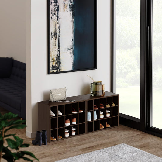 Organizador ClosetMaid de 15 cavidades, color cereza oscuro