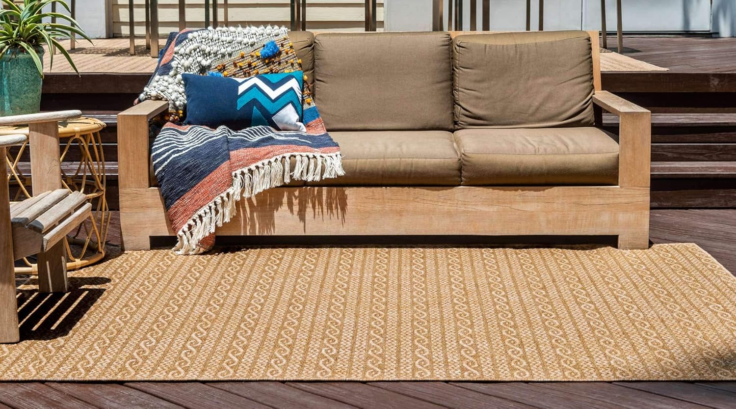 Unique Loom - Alfombra colección de círculos abstractos, de transición para...