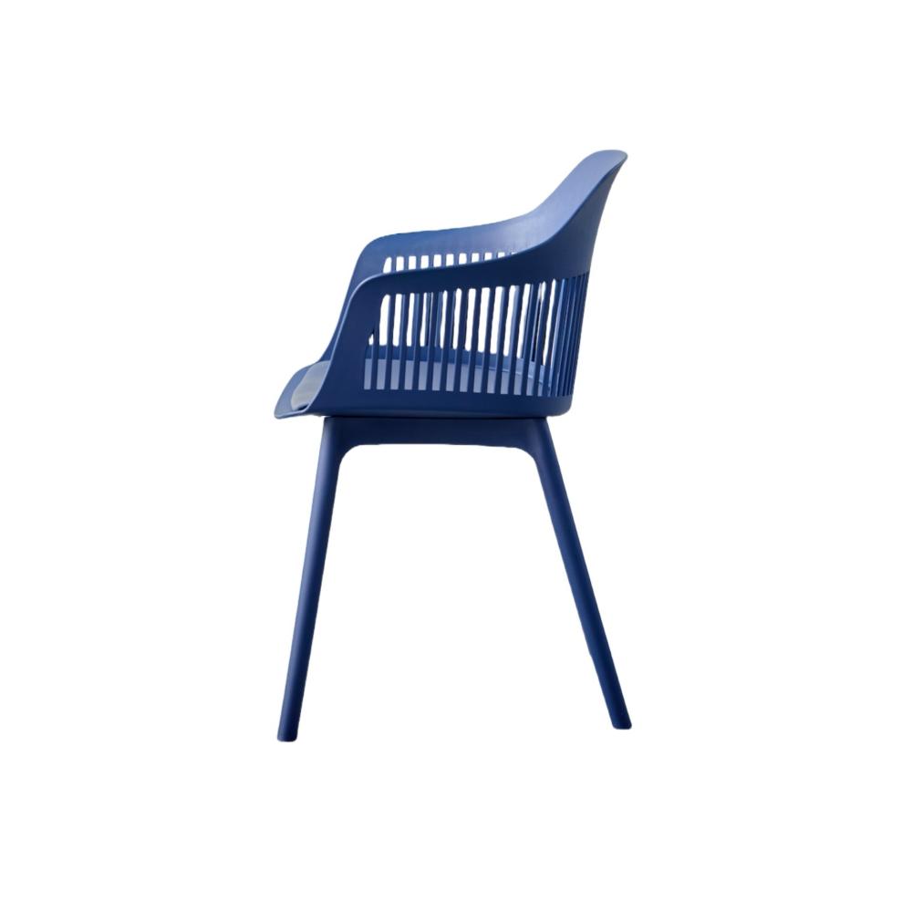 Silla Con Cojin Max, Color Azul, Con espaldar y cojín