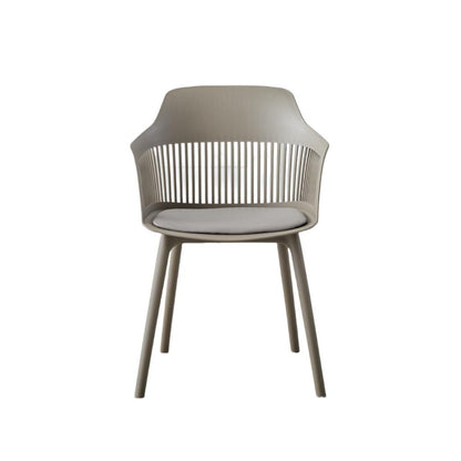 Silla Con Cojin Max, Color Taupe, Con espaldar y cojín