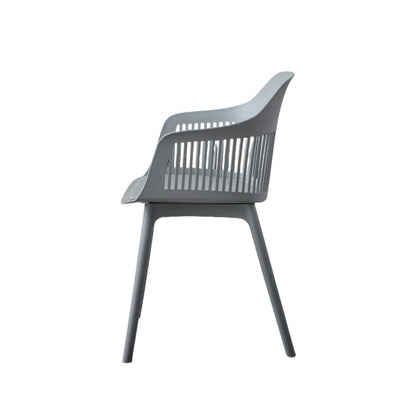 Silla Con Cojin Max, Color Gris Oscuro, Con espaldar y cojín