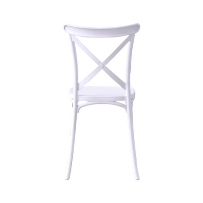 Silla Betany, Color Blanco, Con espaldar y diseño minimalista X4