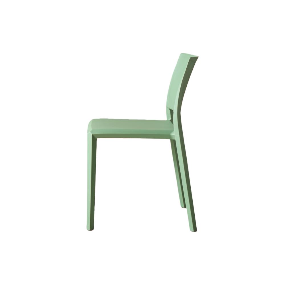 Set de 2 Sillas Toledo, Color Verde, con Espaldar Liso y Cuadrado, Diseño Moderno