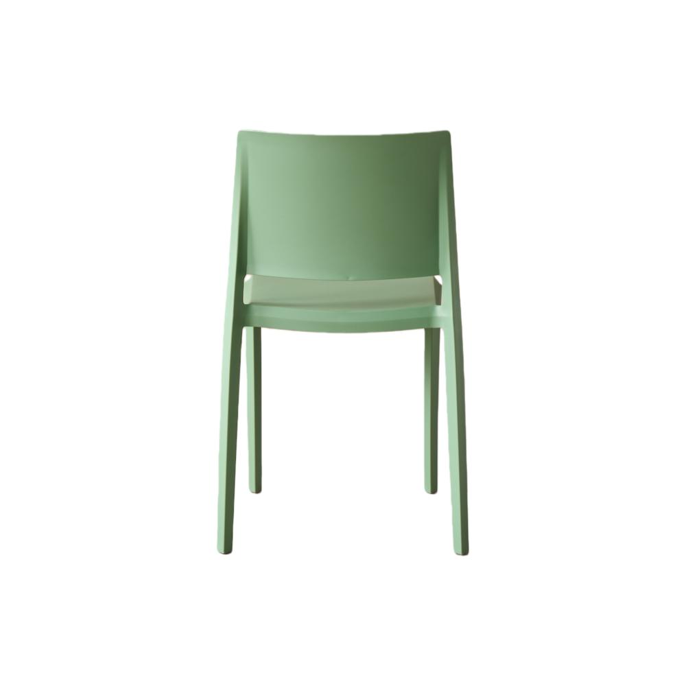 Set de 2 Sillas Toledo, Color Verde, con Espaldar Liso y Cuadrado, Diseño Moderno
