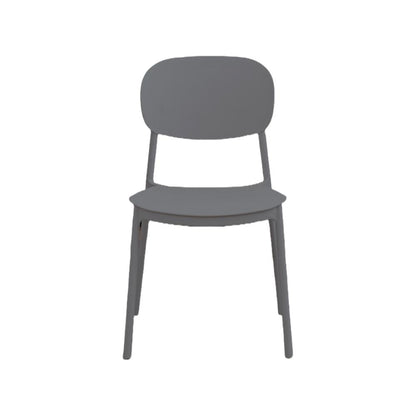 Silla Milan, Color Gris Oscuro, Con espaldar y diseño Moderno X2