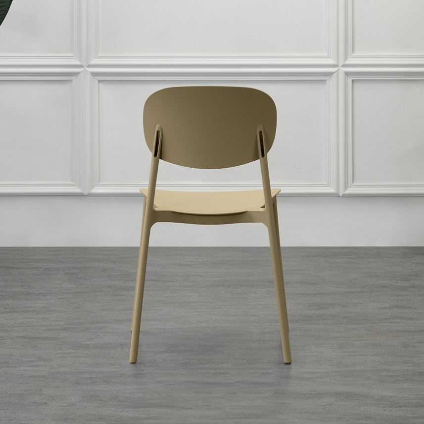 Set de 2 Sillas Milán, Color Khaki, con Espaldar y Diseño Moderno