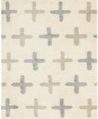 Rugs.com Athena Shag Collection Alfombra  8 x 10 pies, alfombra de pelo marfil...