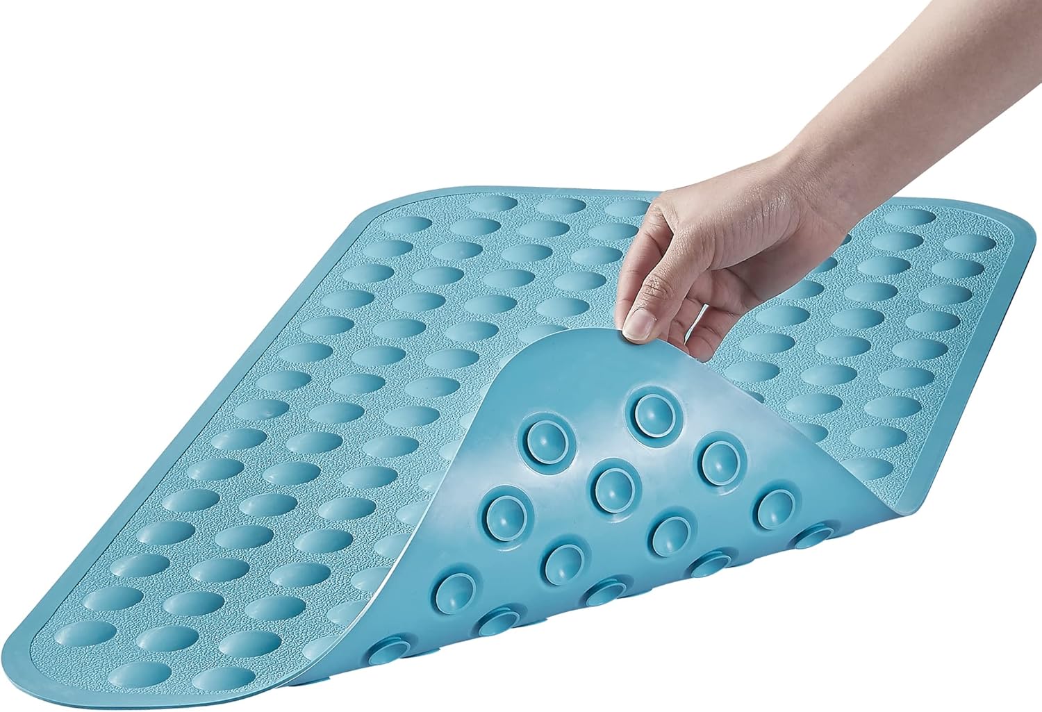 Yanzifly Tapete de baño antideslizante para bañera de silicona, suave y seguro,...