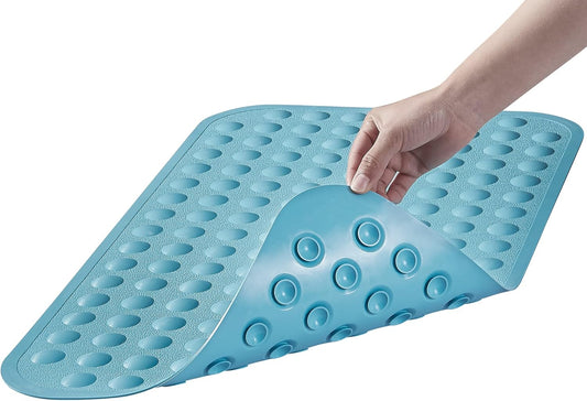 Yanzifly Tapete de baño antideslizante para bañera de silicona, suave y seguro,...