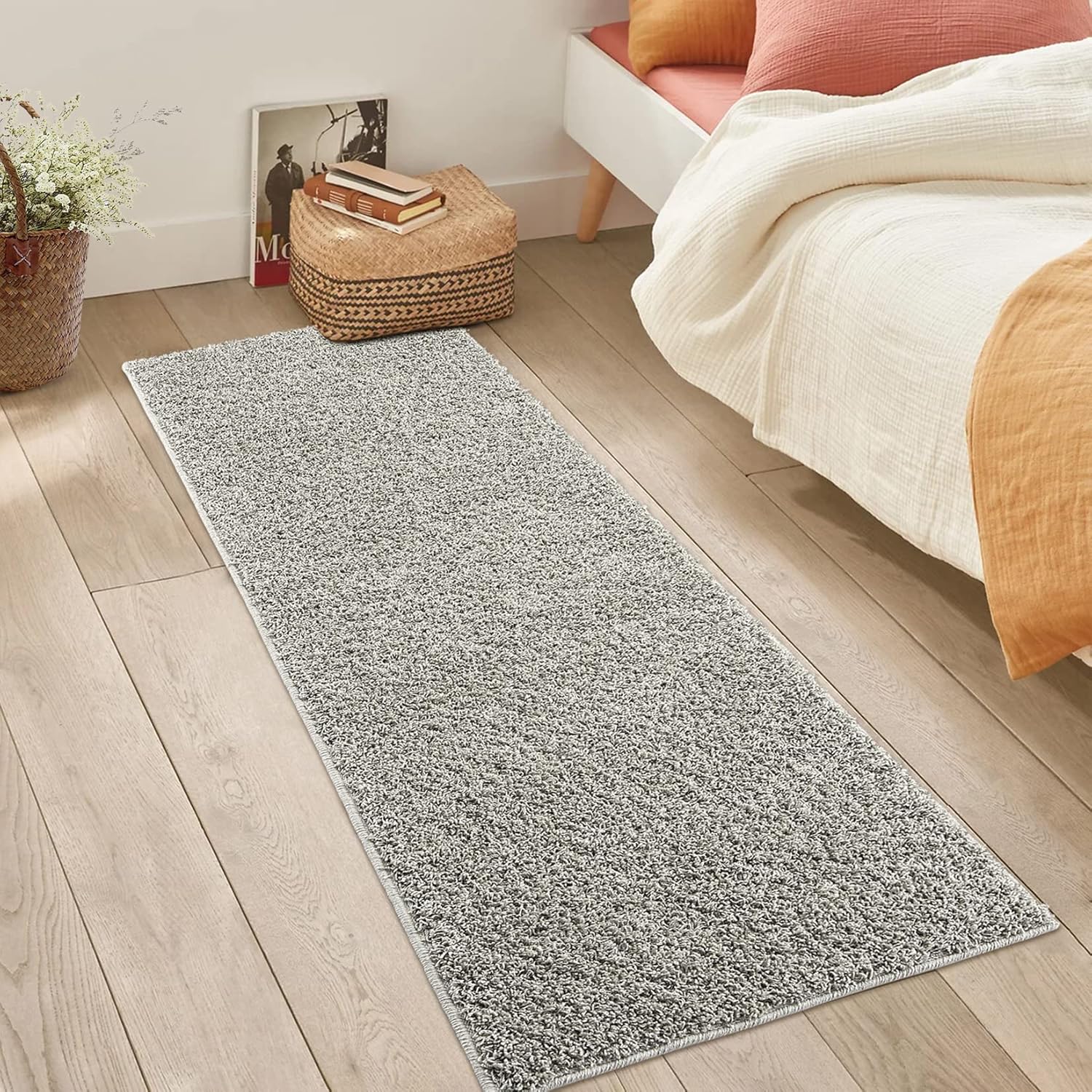 FairOnly Alfombra de pasillo moderna de 2 x 8 pies para pasillo, cocina, no...