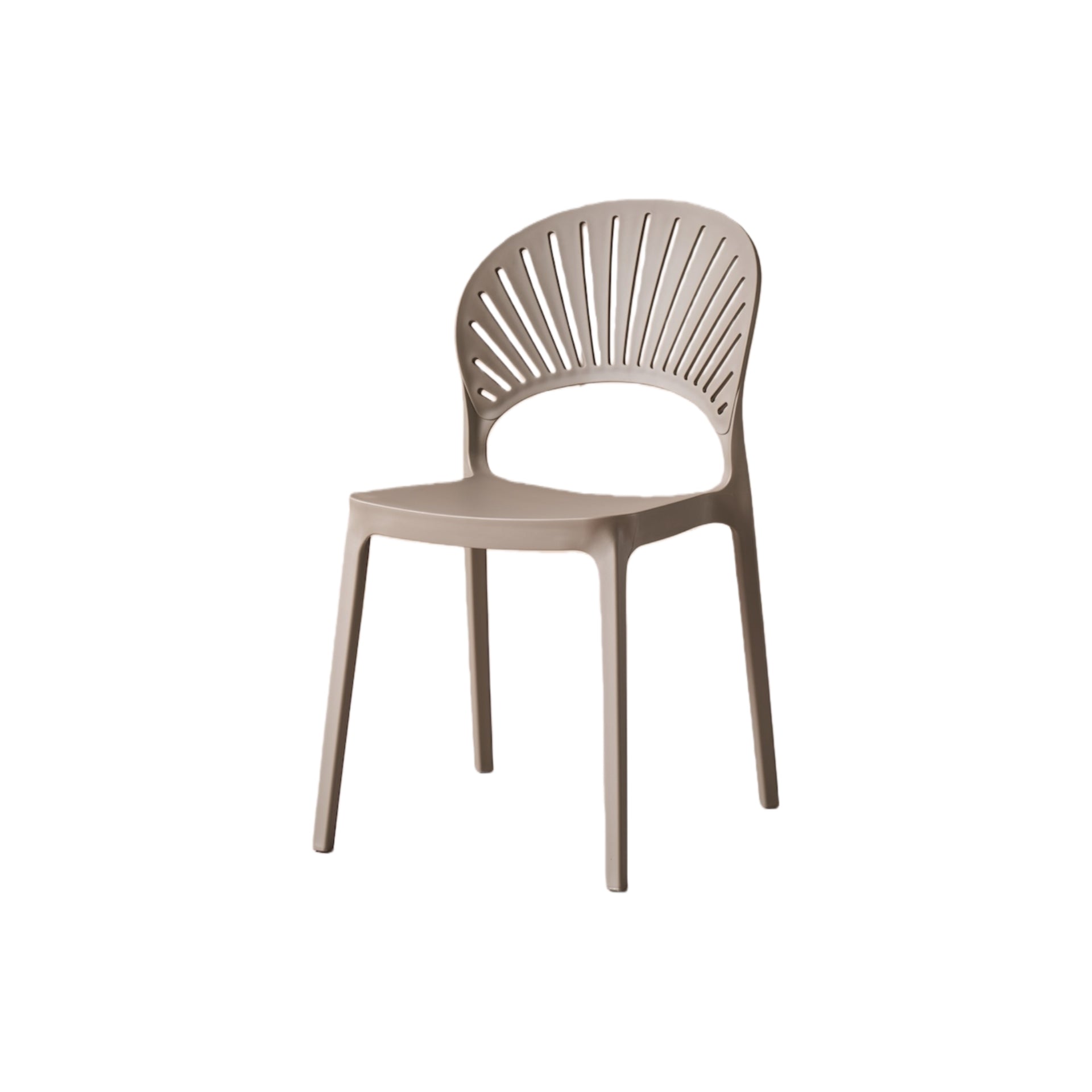 Silla Paraíso, Color Taupe, con Espaldar y Diseño Moderno