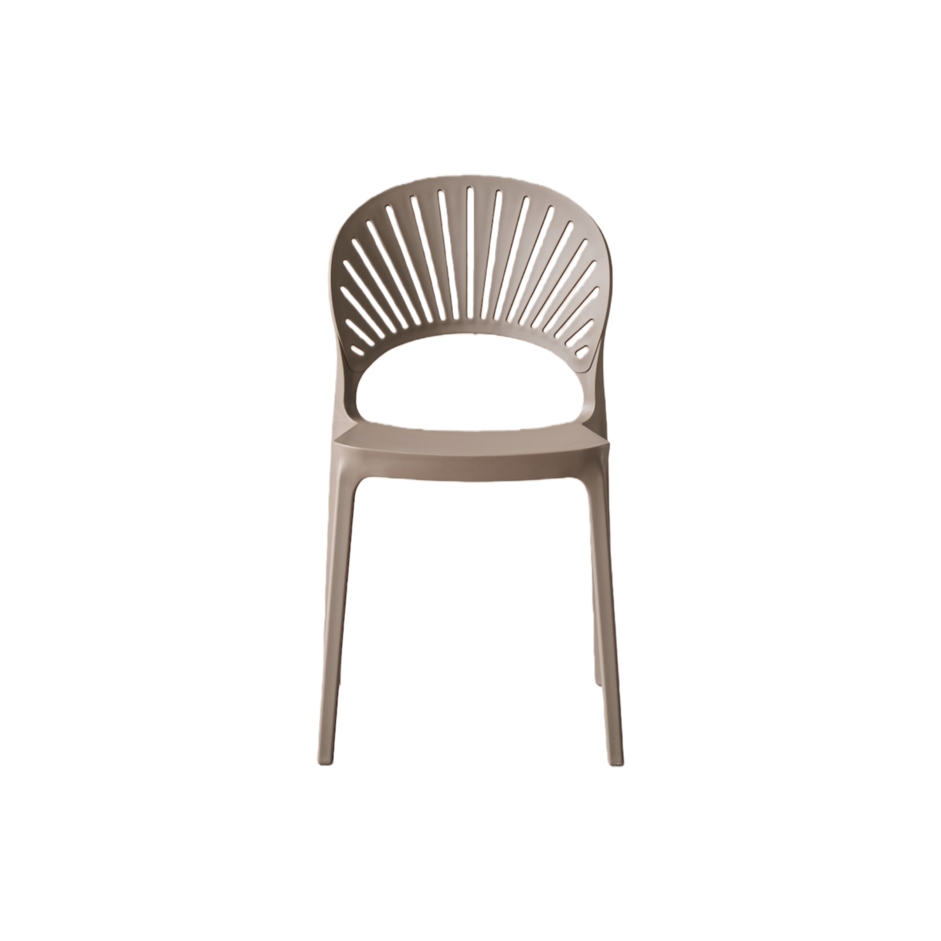 Silla Paraíso, Color Taupe, con Espaldar y Diseño Moderno