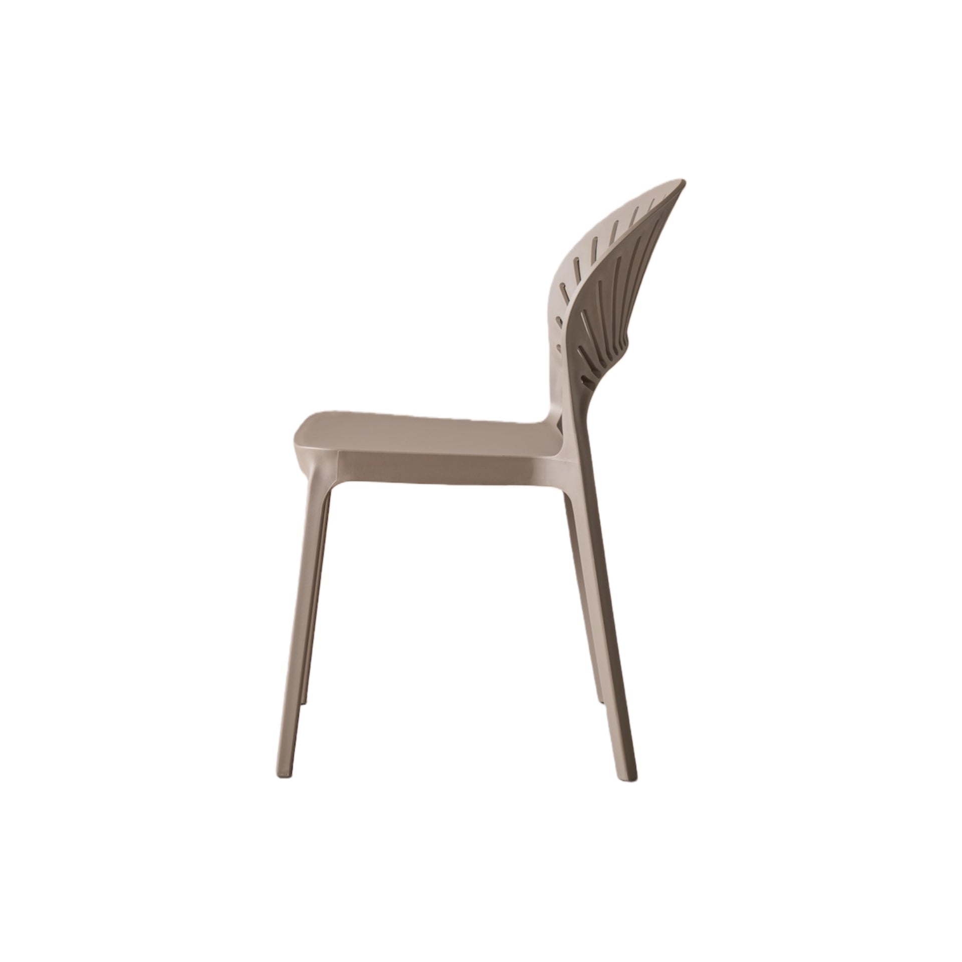 Silla Paraíso, Color Taupe, con Espaldar y Diseño Moderno
