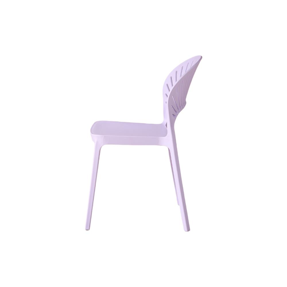 Set de 2 Sillas Paraíso, Color Lila, con Espaldar y Diseño Moderno