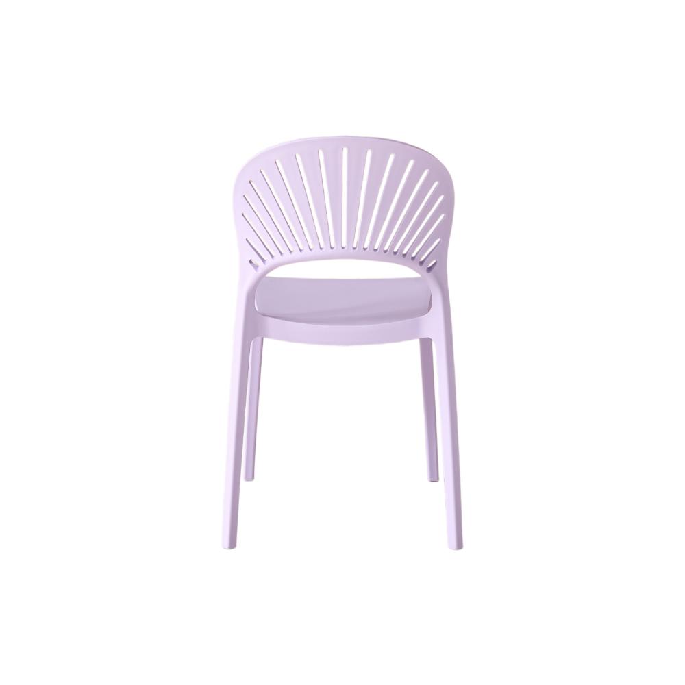 Silla Paraíso, Color Lila, con Espaldar y Diseño Moderno