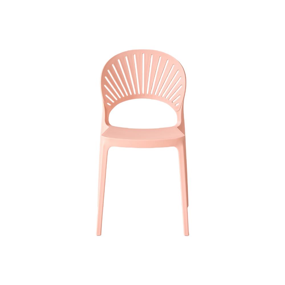 Silla Paraíso, Color Mandarina, con Espaldar y Diseño Moderno