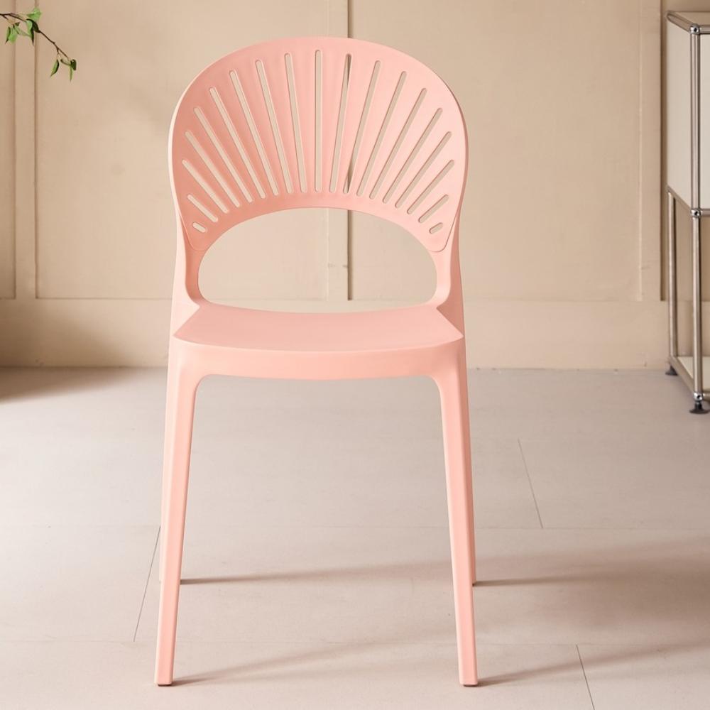 Silla Paraíso, Color Mandarina, con Espaldar y Diseño Moderno