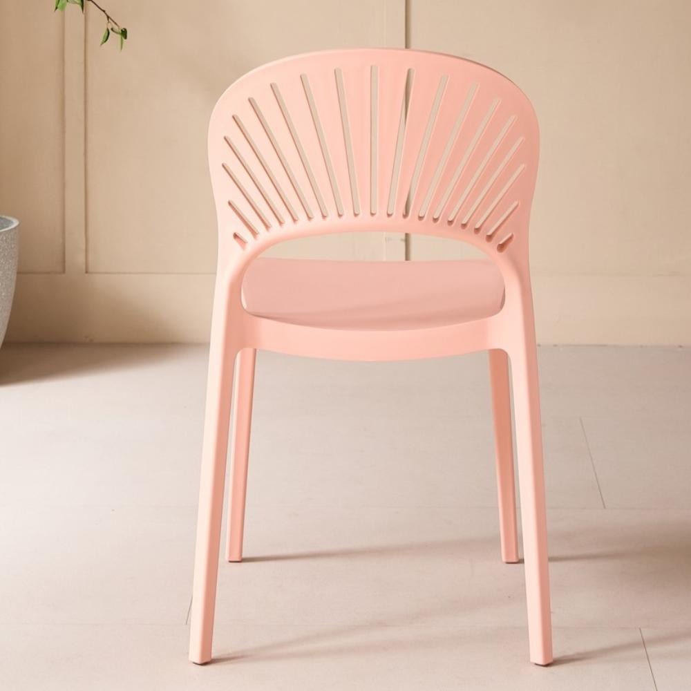 Silla Paraíso, Color Mandarina, con Espaldar y Diseño Moderno