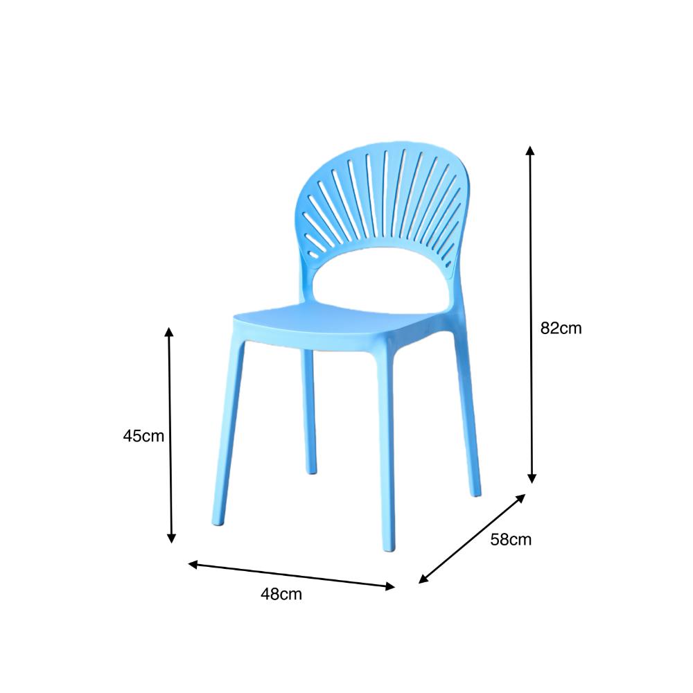 Silla Paraiso, Color Azul, Con espaldar y Diseño moderno