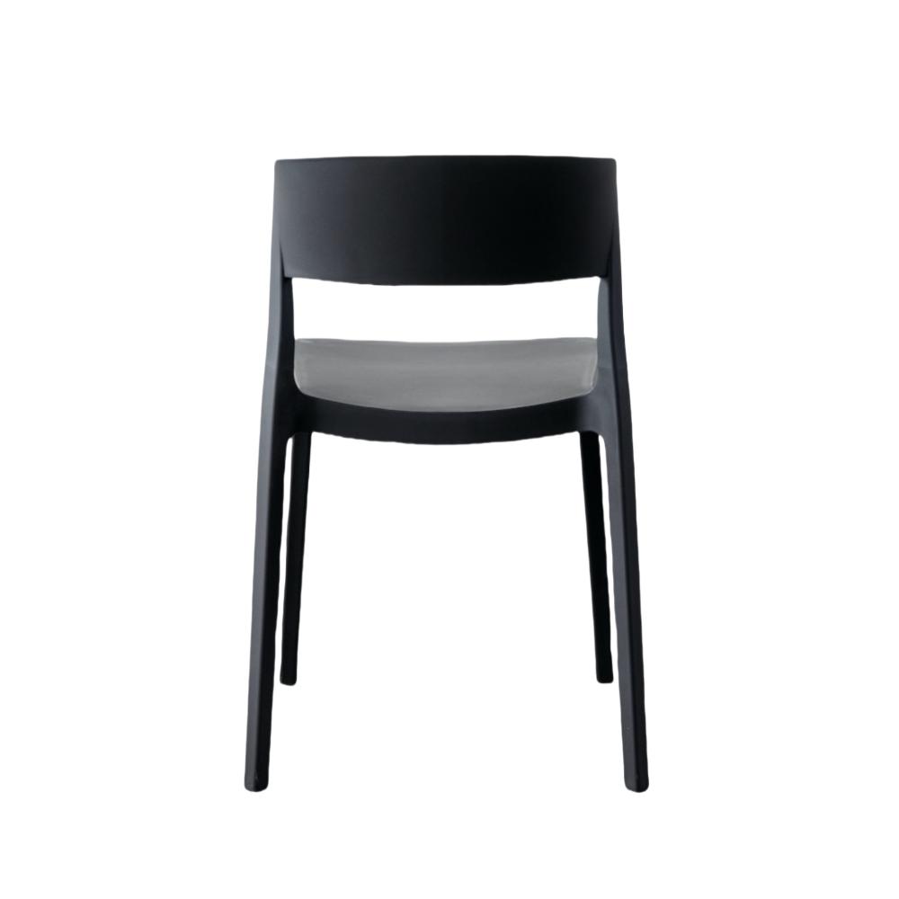 Silla Monaco , Color Negro, Con espaldar y diseño Moderno X4