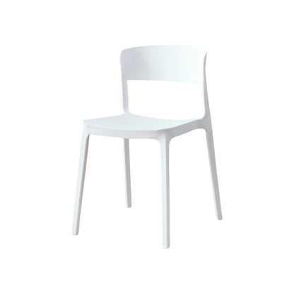 Silla Monaco, Color Blanco, Con espaldar y diseño Moderno