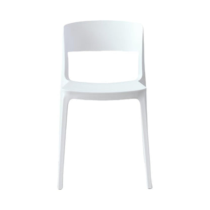 Silla Monaco, Color Blanco, Con espaldar y diseño Moderno