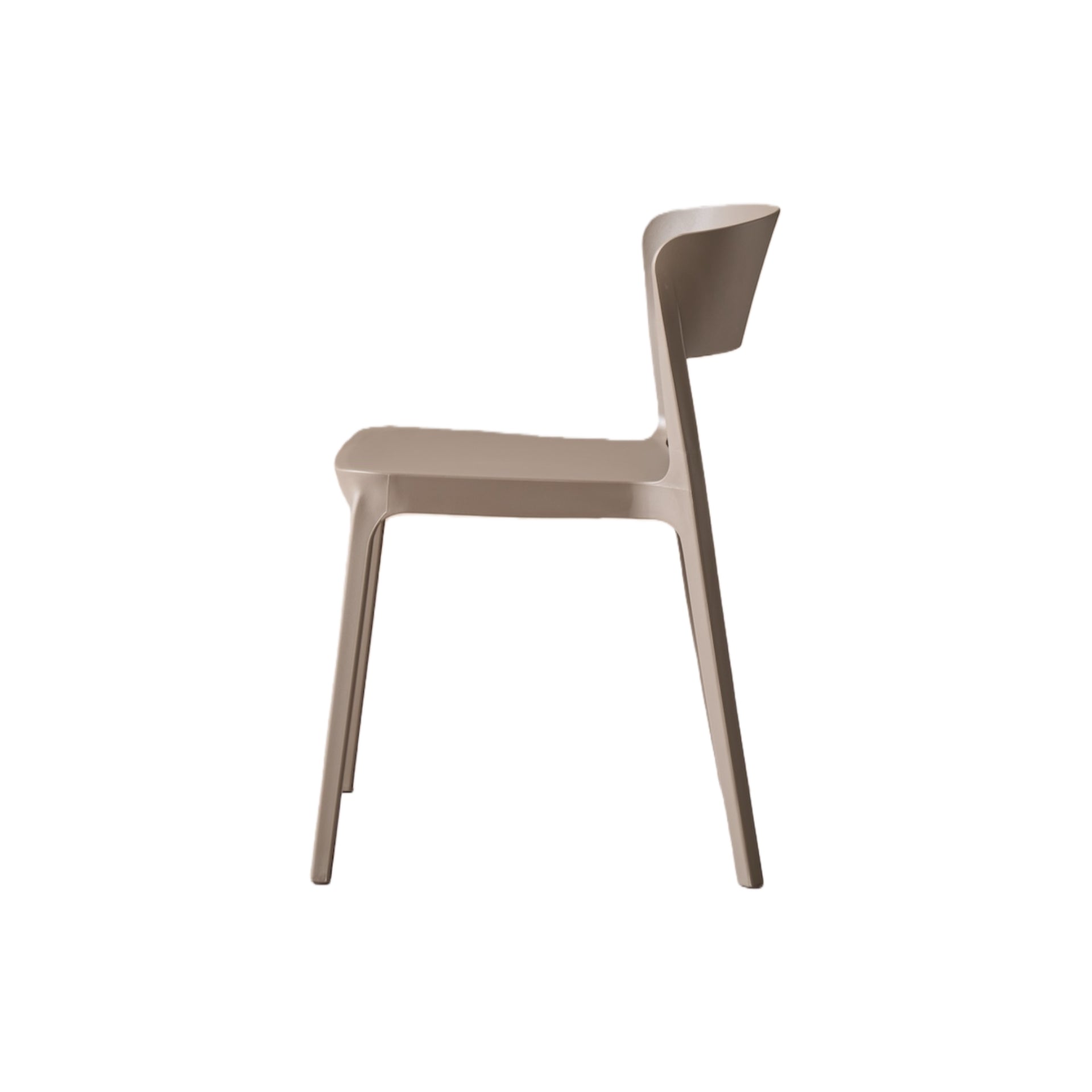 Set de 2 Sillas Mónaco, Color Taupe, con Espaldar y Diseño Moderno