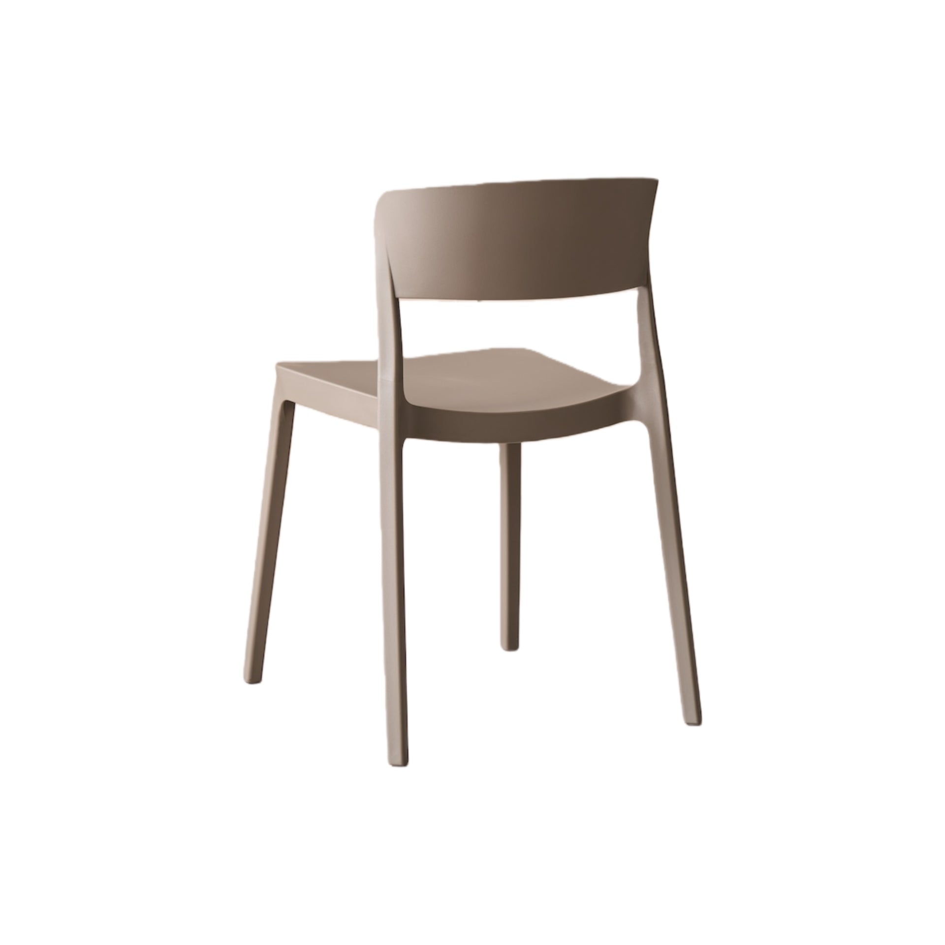 Set de 2 Sillas Mónaco, Color Taupe, con Espaldar y Diseño Moderno
