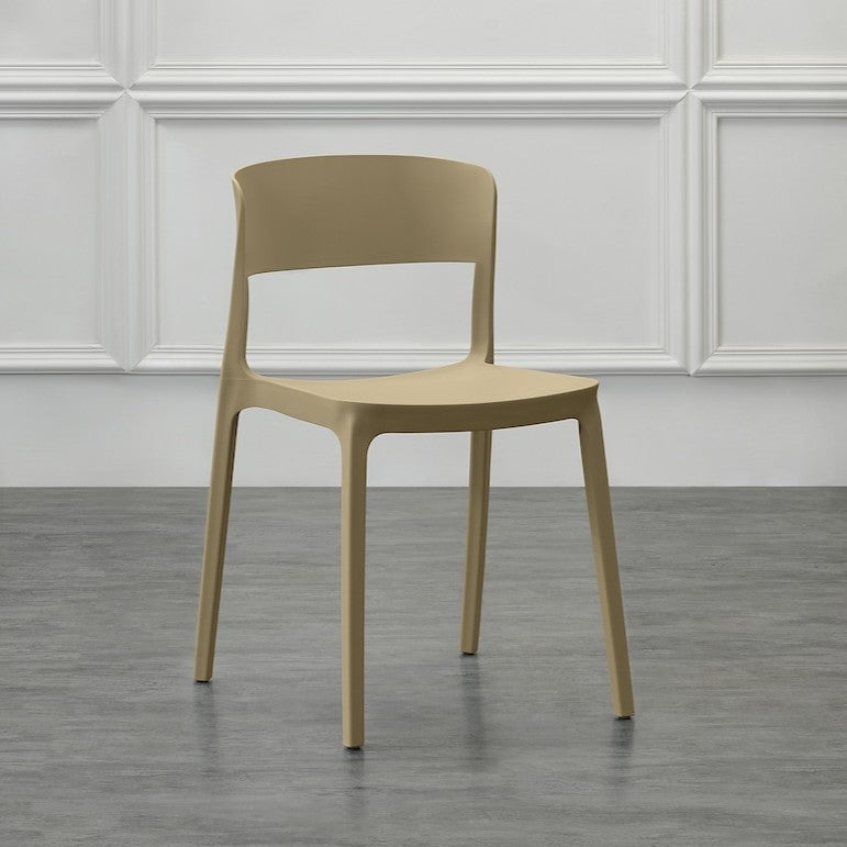 Set de 2 Sillas Mónaco, Color Khaki, con Espaldar y Diseño Moderno